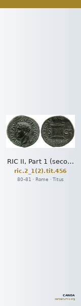 RIC II, Part 1 (second edition) Titus 456 — CANOA