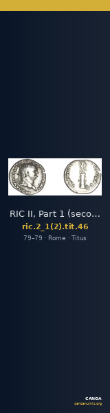 RIC II, Part 1 (second edition) Titus 46 — CANOA