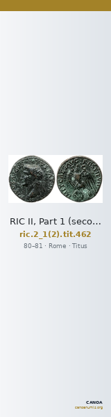RIC II, Part 1 (second edition) Titus 462 — CANOA