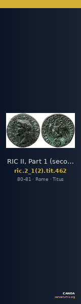 RIC II, Part 1 (second edition) Titus 462 — CANOA
