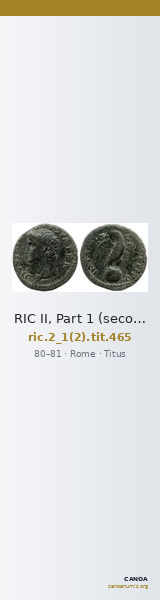 RIC II, Part 1 (second edition) Titus 465 — CANOA