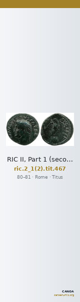 RIC II, Part 1 (second edition) Titus 467 — CANOA