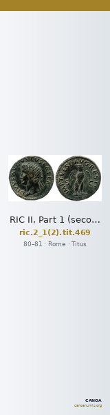 RIC II, Part 1 (second edition) Titus 469 — CANOA