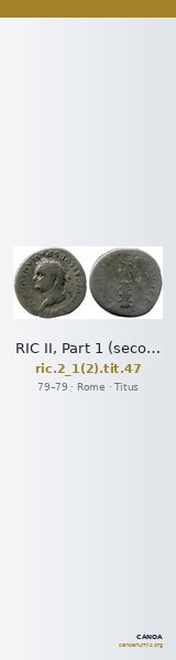 RIC II, Part 1 (second edition) Titus 47 — CANOA