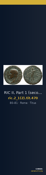 RIC II, Part 1 (second edition) Titus 470 — CANOA
