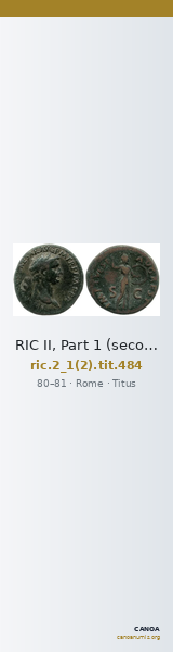 RIC II, Part 1 (second edition) Titus 484 — CANOA