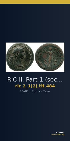 RIC II, Part 1 (second edition) Titus 484 — CANOA