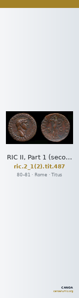 RIC II, Part 1 (second edition) Titus 487 — CANOA