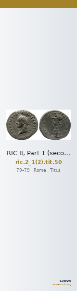 RIC II, Part 1 (second edition) Titus 50 — CANOA