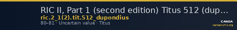 RIC II, Part 1 (second edition) Titus 512 (dupondius) — CANOA