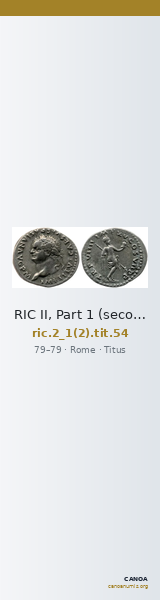 RIC II, Part 1 (second edition) Titus 54 — CANOA