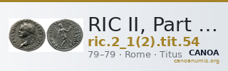 RIC II, Part 1 (second edition) Titus 54 — CANOA