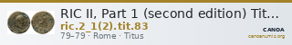 RIC II, Part 1 (second edition) Titus 83 — CANOA