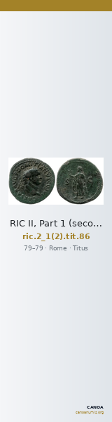 RIC II, Part 1 (second edition) Titus 86 — CANOA