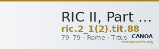 RIC II, Part 1 (second edition) Titus 88 — CANOA