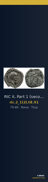 RIC II, Part 1 (second edition) Titus 91 — CANOA