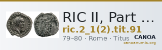 RIC II, Part 1 (second edition) Titus 91 — CANOA