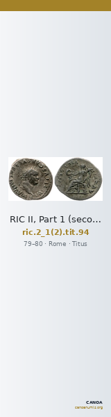 RIC II, Part 1 (second edition) Titus 94 — CANOA
