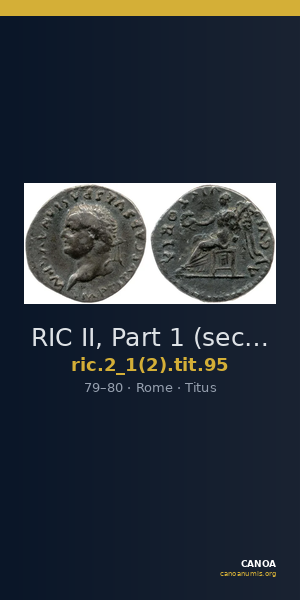 RIC II, Part 1 (second edition) Titus 95 — CANOA