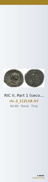 RIC II, Part 1 (second edition) Titus 97 — CANOA