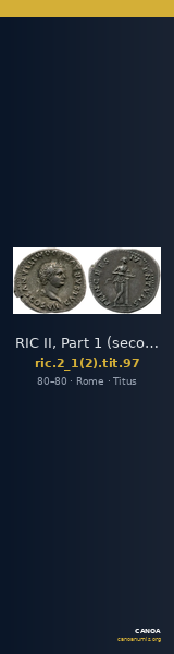 RIC II, Part 1 (second edition) Titus 97 — CANOA