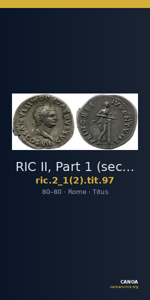 RIC II, Part 1 (second edition) Titus 97 — CANOA
