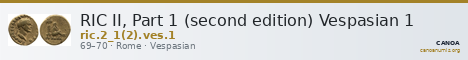 RIC II, Part 1 (second edition) Vespasian 1 — CANOA