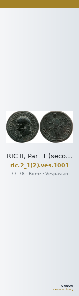 RIC II, Part 1 (second edition) Vespasian 1001 — CANOA