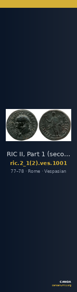RIC II, Part 1 (second edition) Vespasian 1001 — CANOA