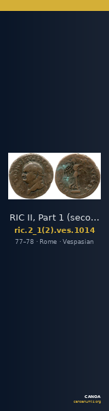 RIC II, Part 1 (second edition) Vespasian 1014 — CANOA