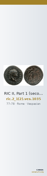 RIC II, Part 1 (second edition) Vespasian 1035 — CANOA