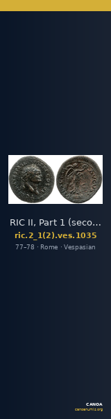 RIC II, Part 1 (second edition) Vespasian 1035 — CANOA