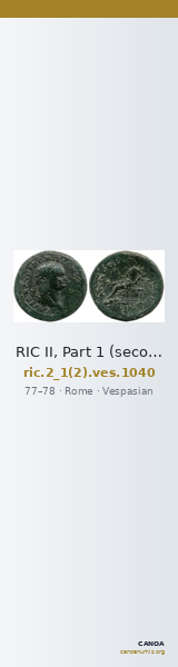 RIC II, Part 1 (second edition) Vespasian 1040 — CANOA