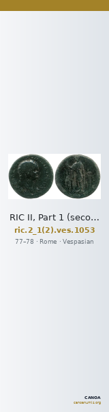 RIC II, Part 1 (second edition) Vespasian 1053 — CANOA