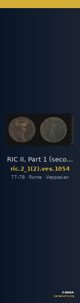 RIC II, Part 1 (second edition) Vespasian 1054 — CANOA