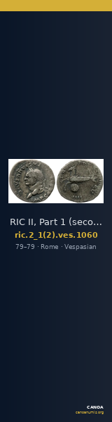 RIC II, Part 1 (second edition) Vespasian 1060 — CANOA