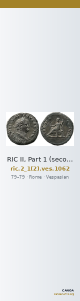 RIC II, Part 1 (second edition) Vespasian 1062 — CANOA