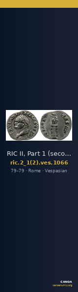 RIC II, Part 1 (second edition) Vespasian 1066 — CANOA