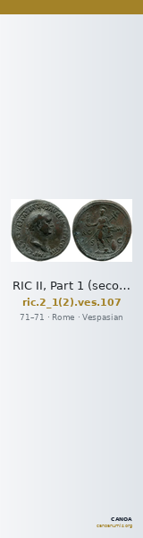 RIC II, Part 1 (second edition) Vespasian 107 — CANOA