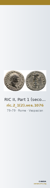 RIC II, Part 1 (second edition) Vespasian 1076 — CANOA