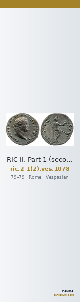RIC II, Part 1 (second edition) Vespasian 1078 — CANOA