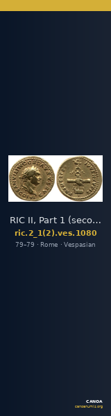 RIC II, Part 1 (second edition) Vespasian 1080 — CANOA