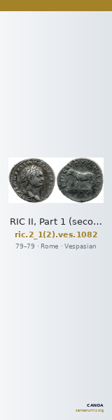 RIC II, Part 1 (second edition) Vespasian 1082 — CANOA