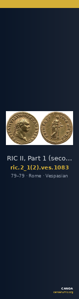 RIC II, Part 1 (second edition) Vespasian 1083 — CANOA