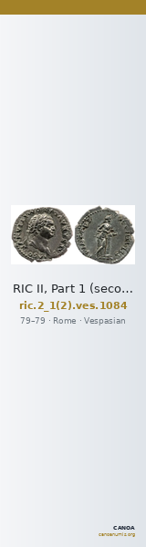 RIC II, Part 1 (second edition) Vespasian 1084 — CANOA