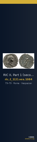 RIC II, Part 1 (second edition) Vespasian 1084 — CANOA