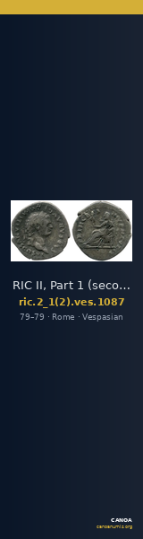 RIC II, Part 1 (second edition) Vespasian 1087 — CANOA