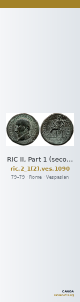 RIC II, Part 1 (second edition) Vespasian 1090 — CANOA