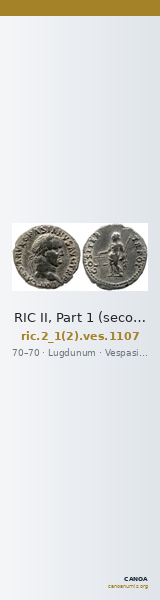 RIC II, Part 1 (second edition) Vespasian 1107 — CANOA