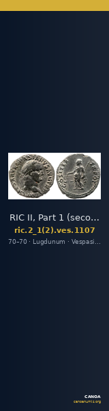 RIC II, Part 1 (second edition) Vespasian 1107 — CANOA